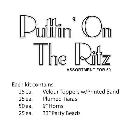 Beistle New Year Puttin' on the Ritz Accessory Kit